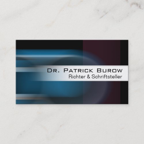 Locomotion Business Card template blue