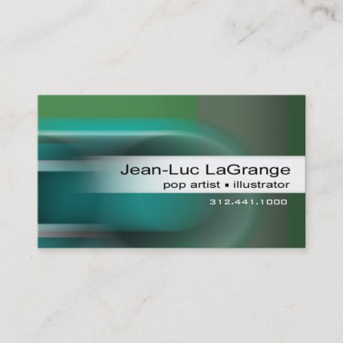 Locomotion Business Card template (teal)