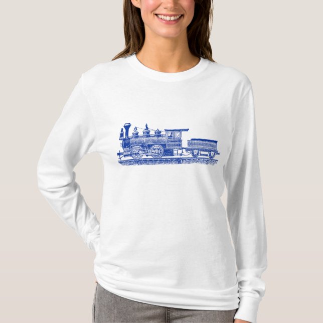 Locomotive 02 - Navy Blue T-Shirt (Front)