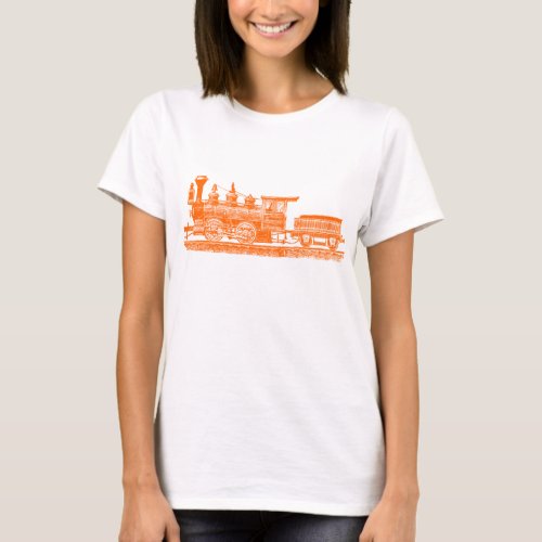 Locomotive 02 _ Orange T_Shirt