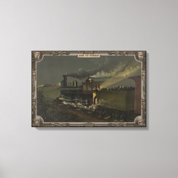 Locomotive. Age Of Steam #037. Canvas Print by VintageStyleStudio at Zazzle