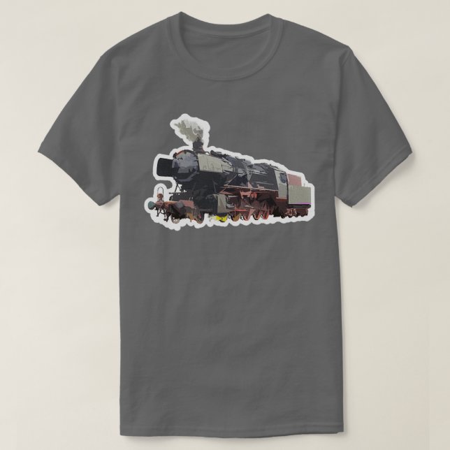 Locomotive contrast design for train lovers 1 T-Shirt (Design Front)