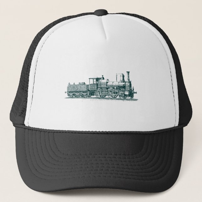 Locomotive - Dark Green Trucker Hat (Front)