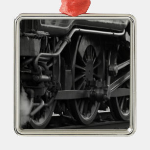 Locomotive mechanic school metal ornament