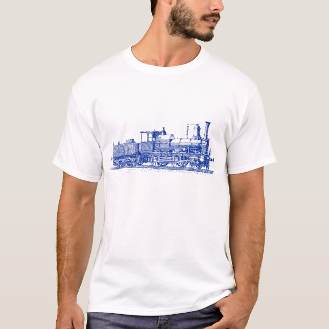 Locomotive - Navy Blue T-Shirt (Front)