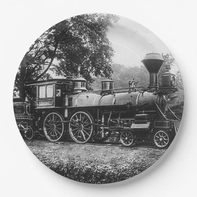 Locomotive Paper Plates (Front)