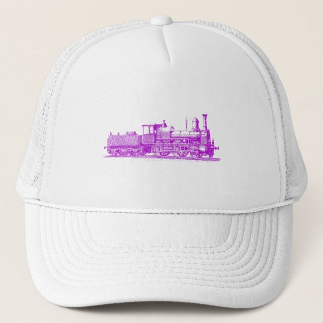 Locomotive - Purple Trucker Hat (Front)