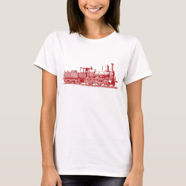 Locomotive - Ruby Red T-Shirt (Front)