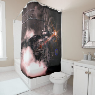 Locomotive  shower curtain