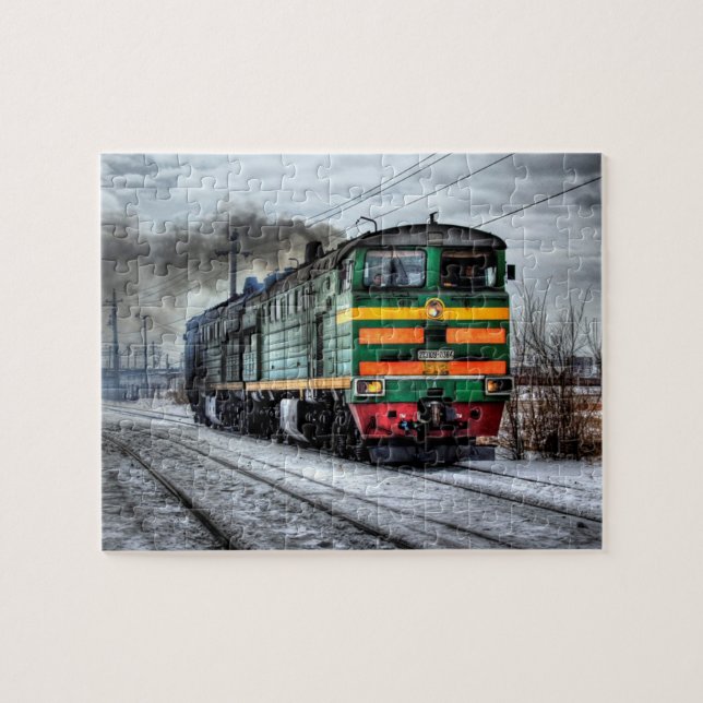 Locomotive Steam Engine Train Puzzle (Horizontal)