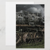 locomotive steam engine train rail railway (Front/Back)