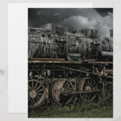 locomotive steam engine train rail railway (Front/Back)