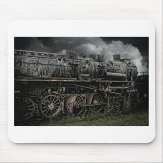 locomotive steam engine train rail railway mouse pad