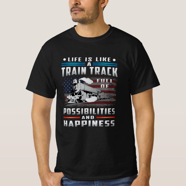 Locomotive Train Driver Railroad Trains Funny Gift T-Shirt (Front)