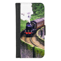 Locomotive Train on Bridge