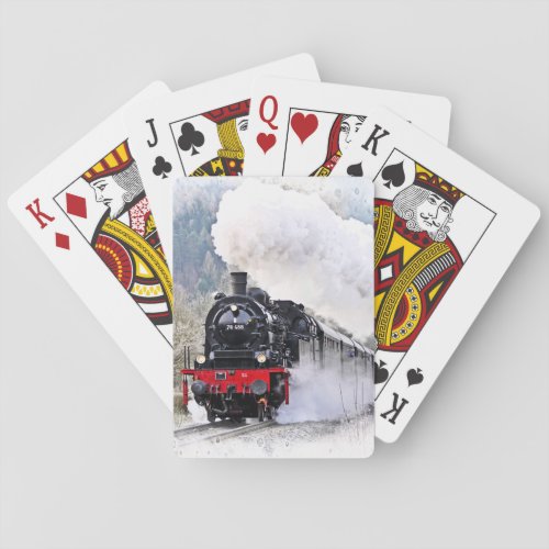Locomotive Train Playing Cards