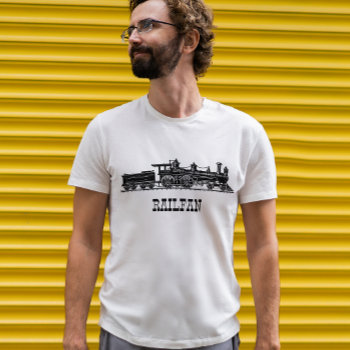 Locomotive With Coal Car Personalised T-shirt by MessyTown at Zazzle