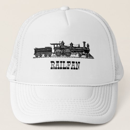 Locomotive with Coal Car Personalised Trucker Hat