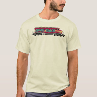 Locomotive With "Crazy Train" Graffiti Art On It T-Shirt
