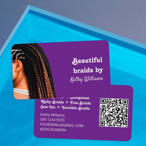  Loctician Custom QR Business Card