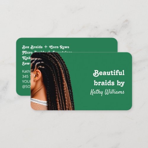 Loctician Dreadlock Stylist Business Card