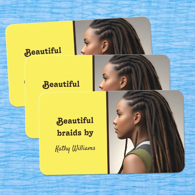 Loctician Dreadlocks Business Card (Loctician Cards)