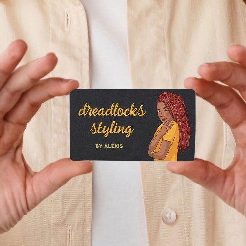 Loctician Dreadlocks Styling Business Card