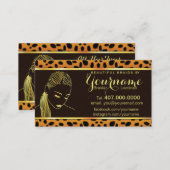 Loctician Hair Braider Salon Business Card (Front/Back)