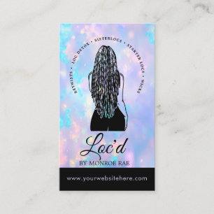 Loctitian & Loc Stylist Beauty Salon Opal Business Card