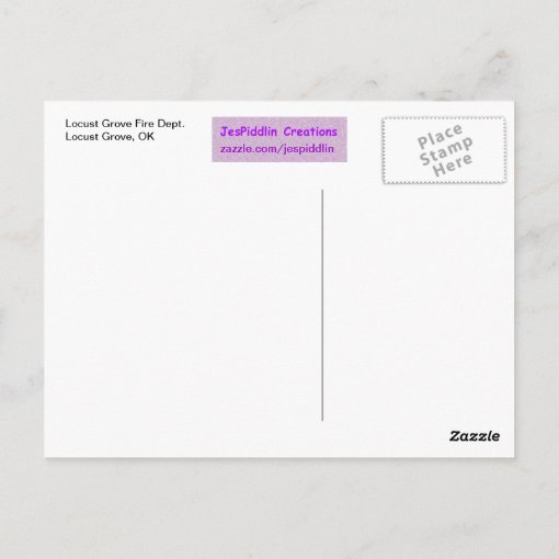 Locust Grove Fire Department Oklahoma Postcard Zazzle
