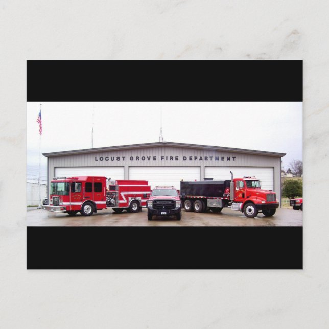 Locust Grove Fire Department - Oklahoma Postcard (Front)