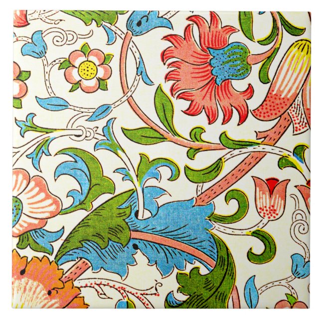 Lodden, a William Morris pattern, Ceramic Tile (Front)