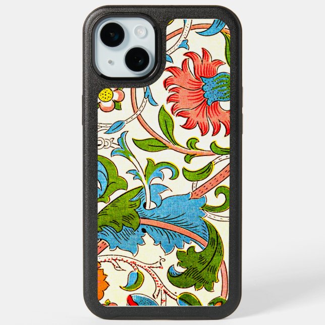 Lodden, a William Morris pattern, iPhone 15 Plus Case (Back)