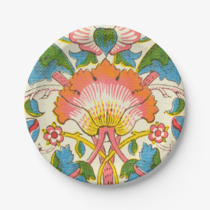 Lodden Rose (by William Morris) Paper Plates