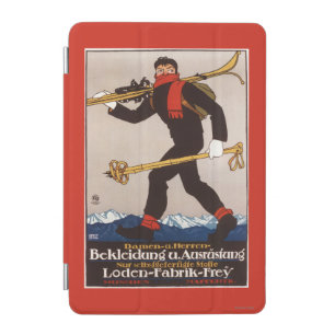 Loden Ski Clothes Skiing Advertisement Poster iPad Mini Cover