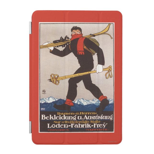 Loden Ski Clothes Skiing Advertisement Poster iPad Mini Cover (Front)