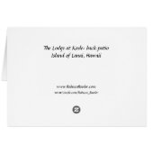 Lodge at Koele, Hawaii (Back Horizontal)