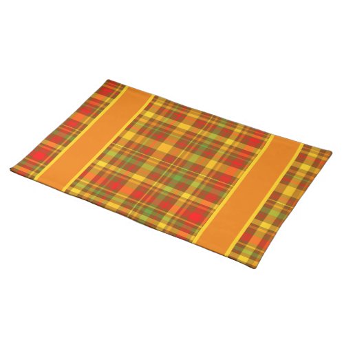 Lodge Cabin Rustic Mountain Plaid Pattern Cloth Placemat