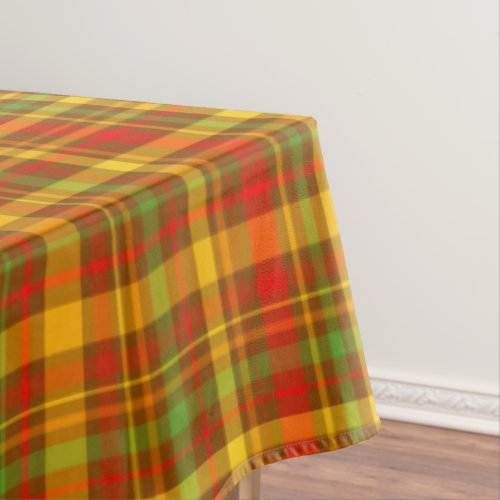 Lodge Cabin Rustic Mountain Plaid Pattern Tablecloth