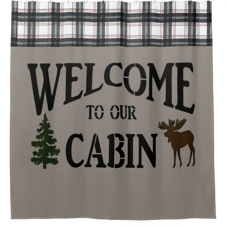 "Lodge/Cabin" SHOWER CURTAIN Zazzle