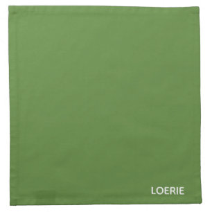 Loerie green color name cloth napkin