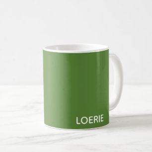 Loerie green color name coffee mug