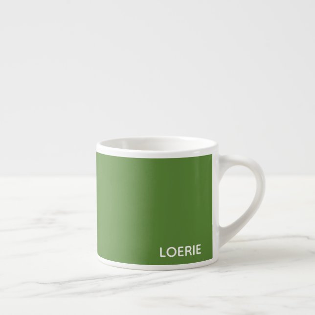 Loerie green color name espresso cup (Right)