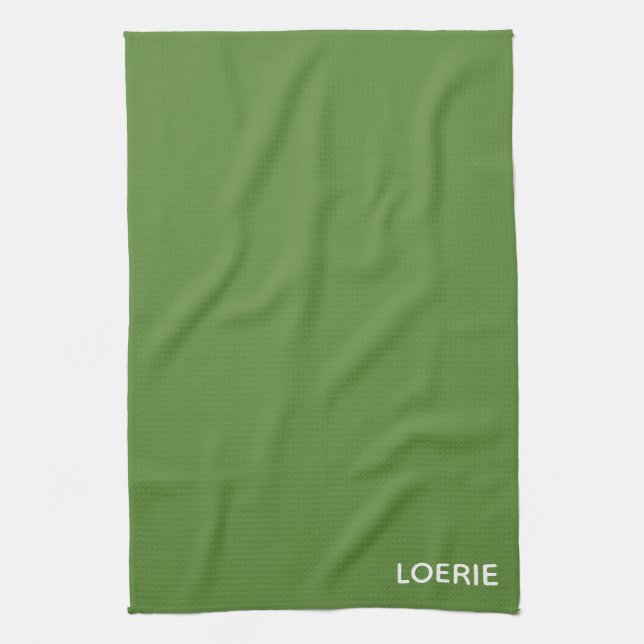 Loerie green color name kitchen towel (Vertical)