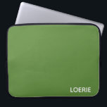 Loerie green color name laptop sleeve<br><div class="desc">Loerie green color name</div>