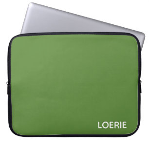 Loerie green color name laptop sleeve