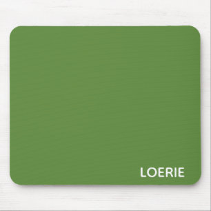 Loerie green color name mouse pad