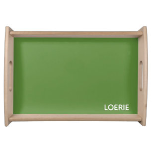 Loerie green color name serving tray
