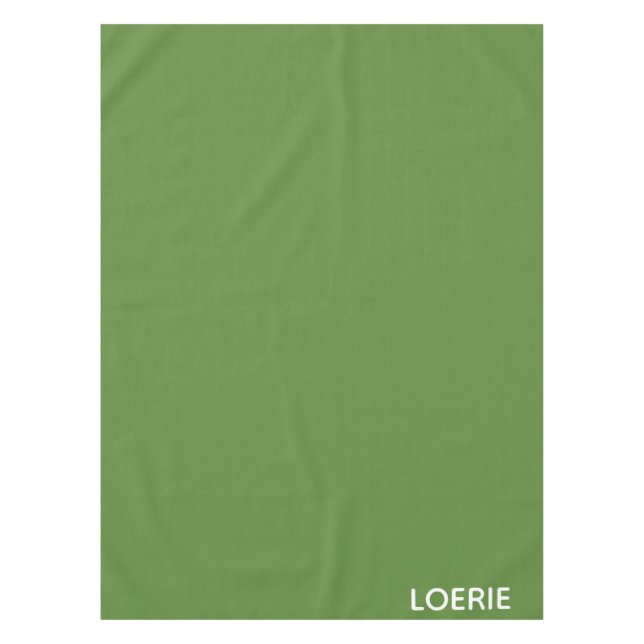 Loerie green color name tablecloth (Front)