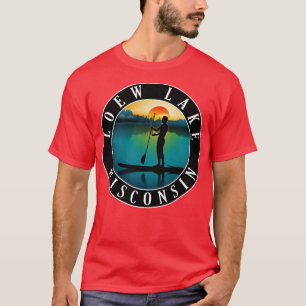 Loew Lake Wisconsin Paddleboarding T-Shirt